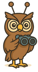Scout Agent - Owl with binoculars